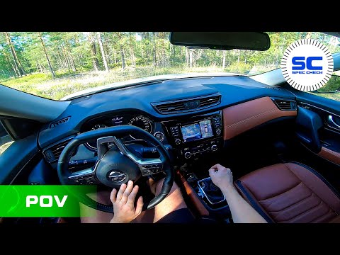 Nissan X-Trail 2.0 dCi X-Tronic CVT 177PS 2018 POV Test Drive on ROAD