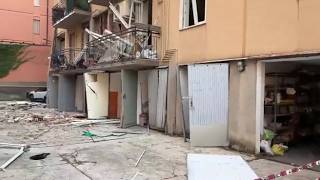 Bergamo, la palazzina esplosa: il video delle macerie e dei danni