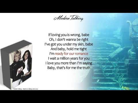 Modern Talking - Atlantis Is Calling ( S.O.S. For Love ) ( Lyrics )