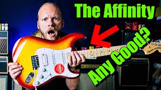 Video thumbnail for Squier Affinity Stratocaster (REALLY Good?) by Elmo Karjalainen