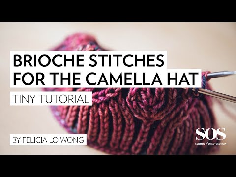 How To Knit Brioche Increase And Decrease Stitches For The Camella Hat Tiny Tutorial