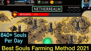 NeatherRealm Quest Mode Best Souls Farming Method MK Mobile 2021