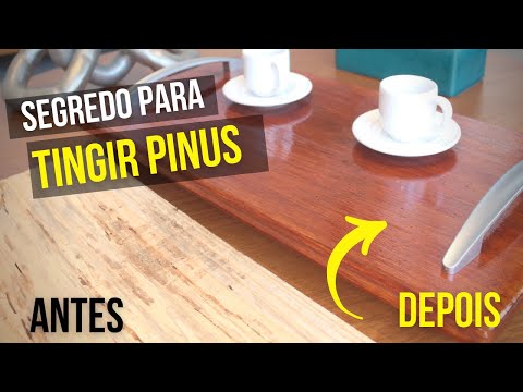 How to stain wood - Construction pine to look like fine wood