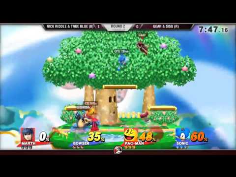 Smash 4 Versus Weekly 10/2/15 - Winners R2 - NickRiddle & True Blue vs Gear & Sisu