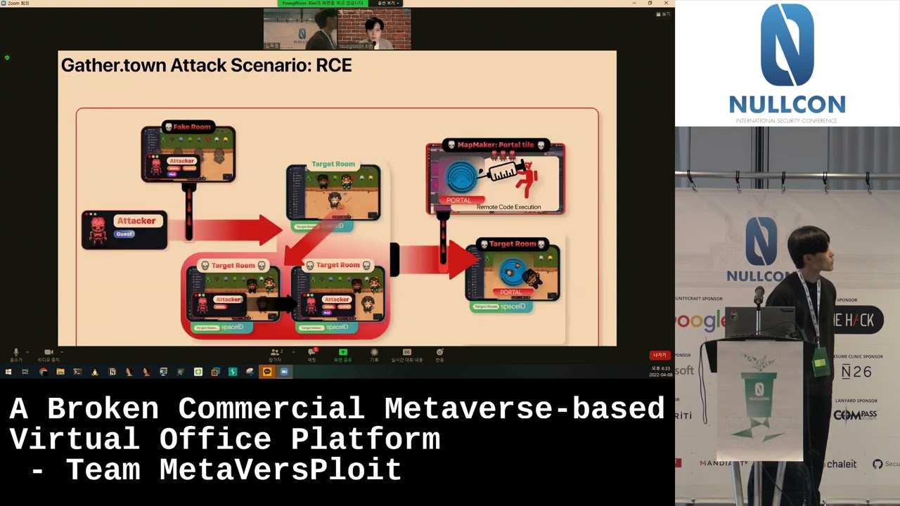 A Broken Commercial Metaverse-based Virtual Office Platform by Team MetaVersPloit | Nullcon Berlin