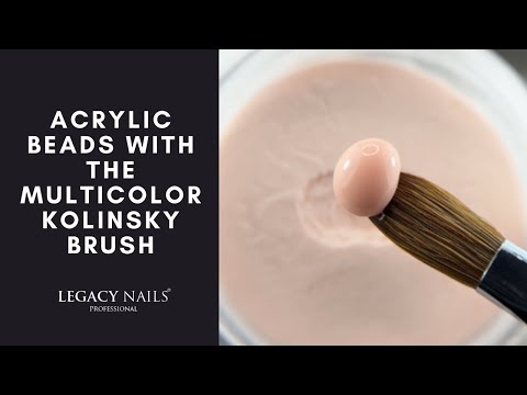 📌 Master the art of taking defined pearls with the Acrylic Brush #12 😊│ LEGACY NAILS.