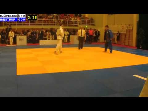 Judo Nordic Championships 2014: B18-66: BJÖRKLUND - HÆSTRUP