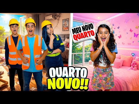 REFORMAMOS O QUARTO DA LORENA🛠️ELA APROVOU?😬