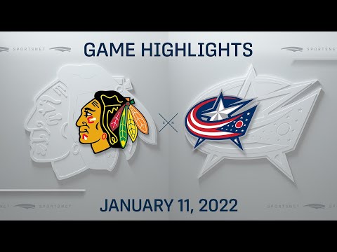 NHL Highlights | Blackhawks vs. Blue Jackets - Jan. 11, 2022