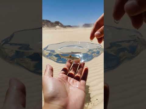 Wasser, das nicht fallen will. Und ein Bewohner, der nicht hier sein sollte 🦈 #ytshorts #shorts