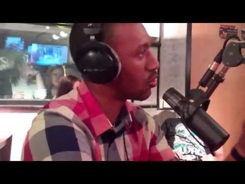 M. Pokora and Wayne Beckford at Skyrock