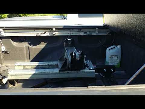 New Pullrite Superglide Sliding Fifth Wheel Hitch Installed in my Nissan Titan