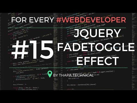 jQuery Tutorial in Hindi 15 jQuery fadeToggle Method in Hindi