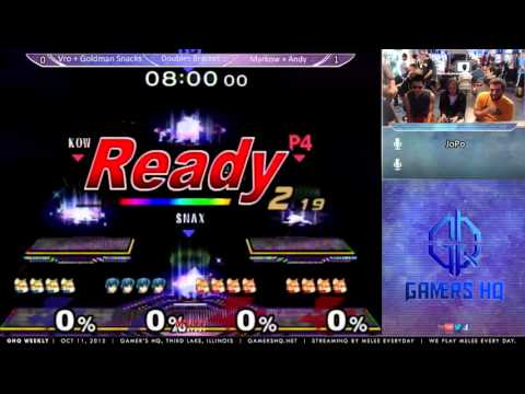 GHQ Weekly [10/11/15]: VH | Vro + Goldman Snacks vs. Andy + Markow