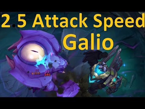 2.5 Attack Speed Galio - Pawnce Does Builds so You Don't Have to