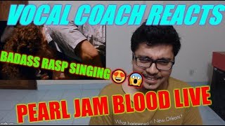Vocal Coach REACTS to Pearl Jam - Blood live at Mt Smart Stadium - Auckland New Zealand