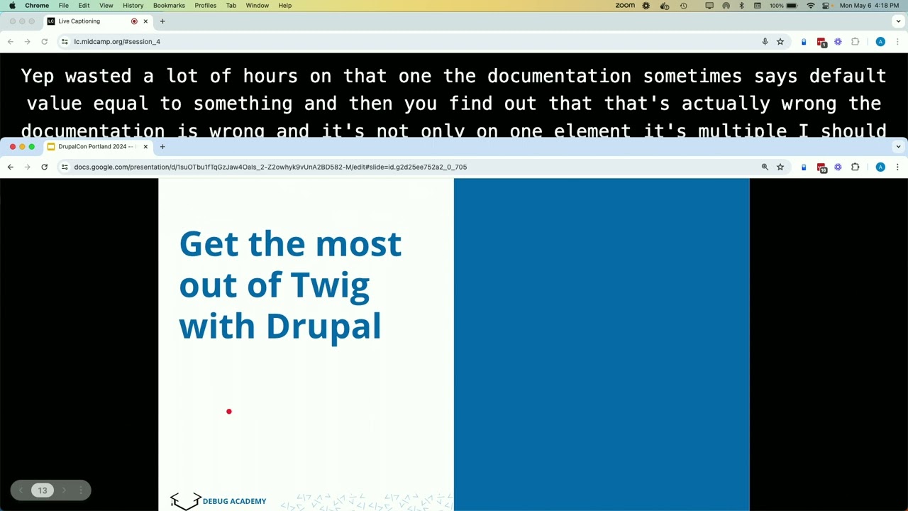 Intermediate Drupal Front End Development -Render Arrays, Debugging Caching, Modern Theming & more