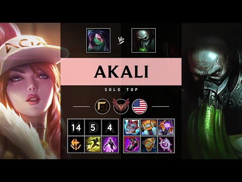 Akali Top vs Urgot - NA Grandmaster Patch 25.19