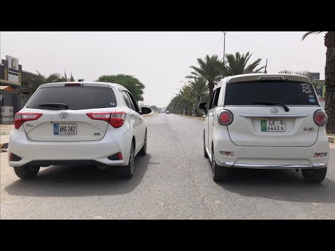 Thumbnail for Toyota Vitz VS Daihatsu Cast Turbo - DRAG RACE! by Toyota Vitz, Toyota, Daihatsu, video, Car, vide, Daihatsu Cast