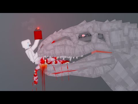 Dinosaurs Attack Humans In People Playground