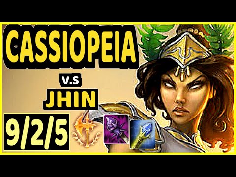 WINK (CASSIOPEIA) vs JHIN - 9/2/5 KDA BOTTOM ADC GAMEPLAY - KR Ranked GRANDMASTER
