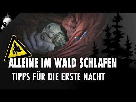 Erste ÜBERNACHTUNG ALLEINE im WALD 🌲 Tipps für Einsteiger // Outdoor & Bushcraft