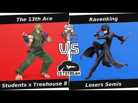 Students x Treehouse 8 Losers Semis - The 13th Ace (Ken) Vs. Ravenking (Joker) Smash Ultimate - SSBU