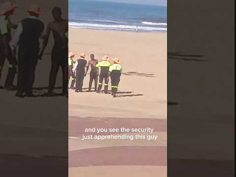 This what happens to thieves in Durban Beaches. #durban