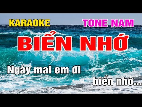 Biển Nhớ Karaoke Tone Nam Nhạc Sống gia huy beat