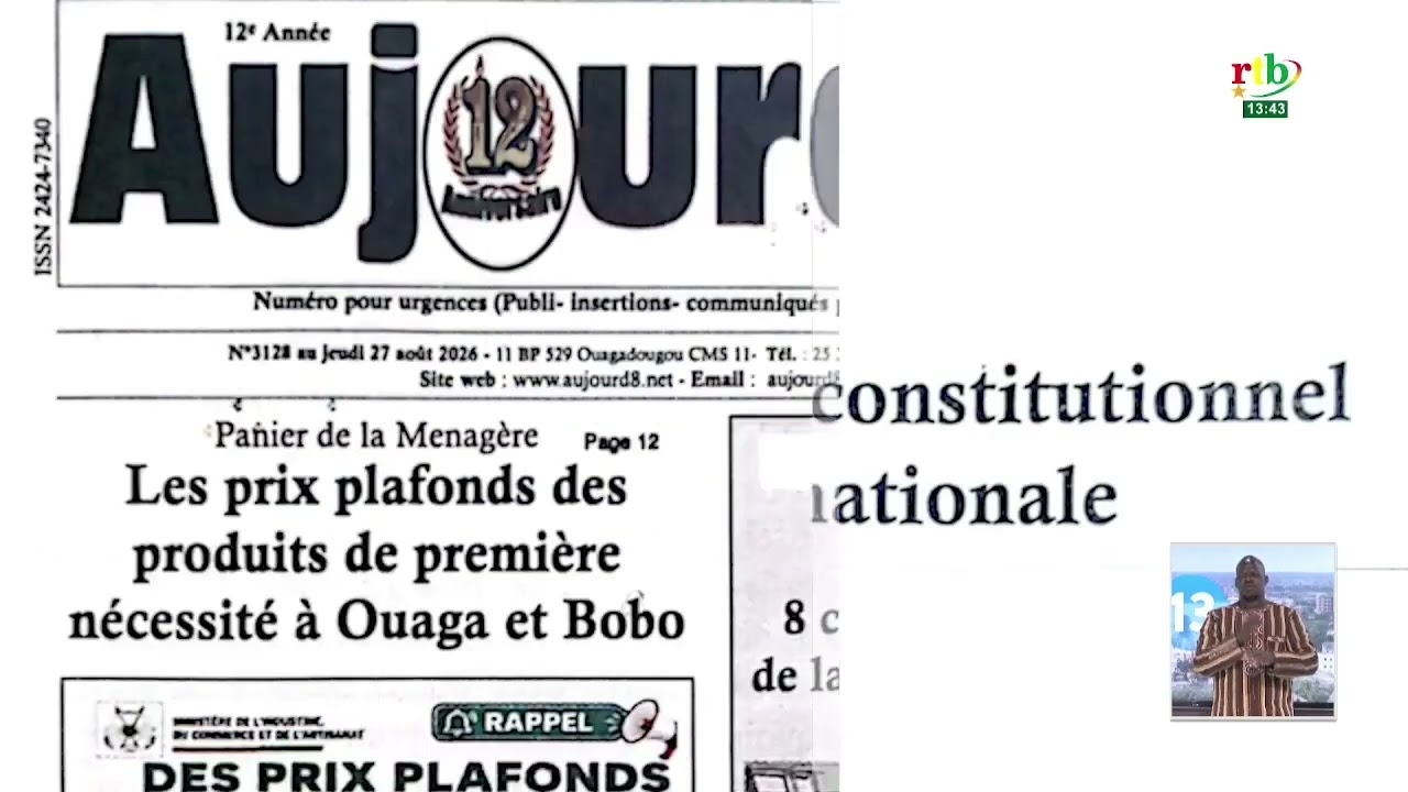 La revue de presse du 27 août 2026