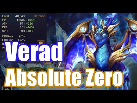 【Summoners War | Curry's RTA】The Power Verad, The Power Absolute Zero!!