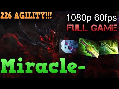 Miracle- plays Shadow Fiend 226 agility!!! 9k mmr Full game.