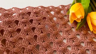 Incredibly Crochet Pattern in Just 2 Rows‼️How to Make a Blouse and Shawl for Beginners?