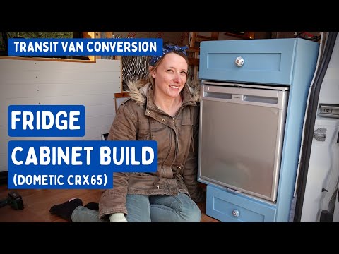 Fridge Cabinet Build (& Dometic CRX65 Install) | Transit Van Conversion E27