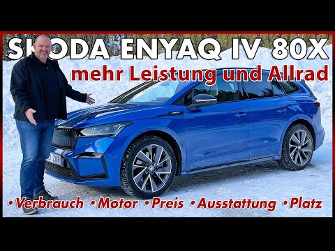 2022 SKODA ENYAQ iV 80x More Power & All-Wheel Drive in the Electric SUV | Test Range Motor Revie...