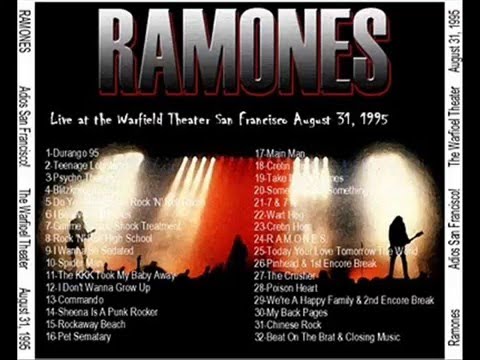Ramones Live in San Francisco 1995 FULL CONCERT