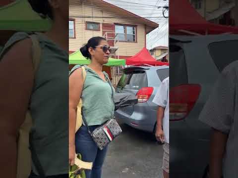 This Happened Today in Guyana at the Stabroek market with Mr. Mohamed