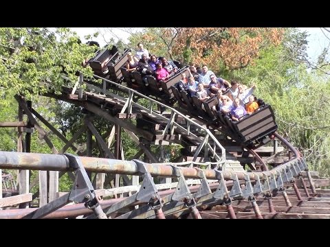 Off-ride footage of a Cedar Creek Mine Ride train