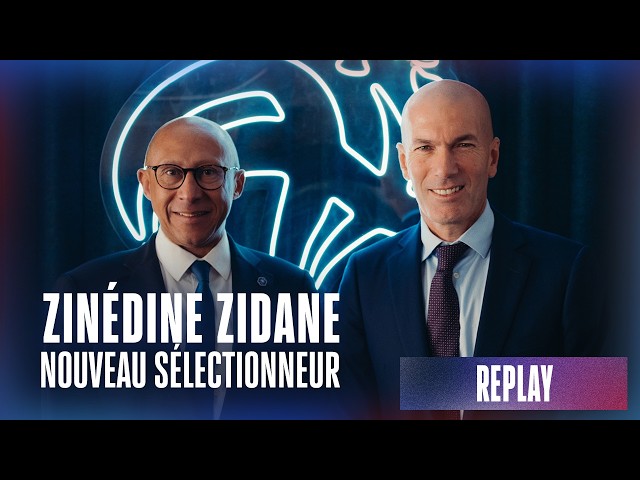 Zinédine Zidane nouveau sélectionneur, la conférence de presse ! (REPLAY)
