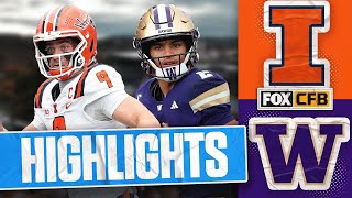 Download the video "No. 23 Illinois Fighting Illini vs. Washington Huskies Highlights | FOX College Football"