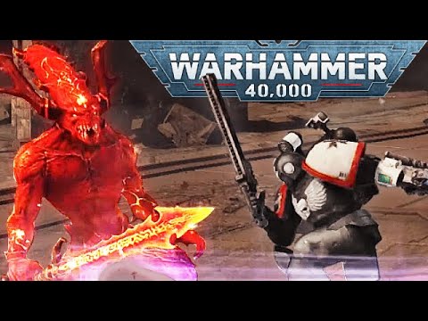 4 Black Templars vs Chaos invasion! - Warhammer 40k: Space Marine, Augmented Mod