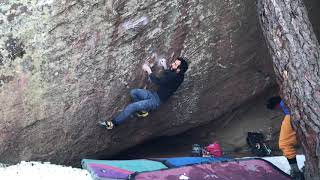 Video thumbnail of Placa de Raquel, 7b+. Albarracín