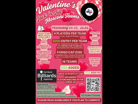 DCTX Jack and Jill Mosconi Style Teams Tournament Day 2