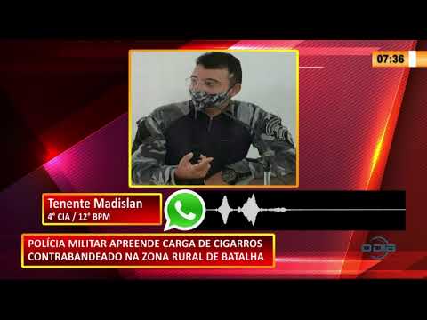 Polícia apreende cigarros de contrabando no valor de R$ 1 Milhão na zona rural de Batalha 06 11 20