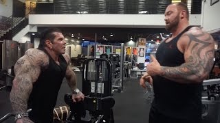 A DAY WITH THOR &quot;THE MOUNTAIN&quot; - 6&#39;9 400LBS - TRAINING GOLDS - EATING BEVERLY HILLS