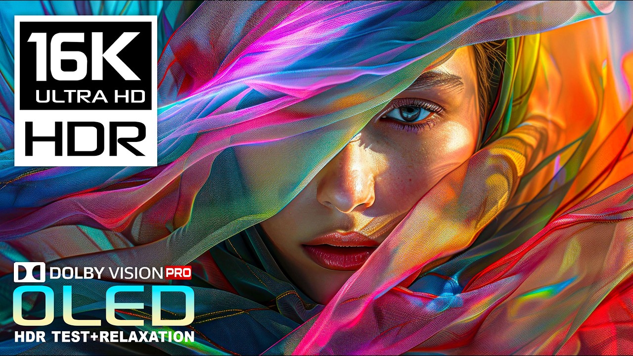 Stunning Colors 4K HDR OLED TEST 60 FPS | Dolby Vision | Stress Relief Music | 8K Ultra HD TV