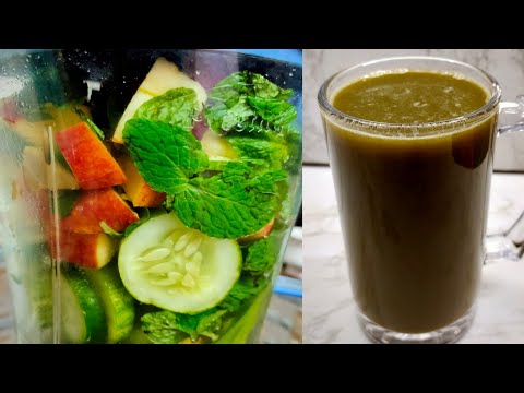Detox Juice with Cucumber and Apple , Best Detox Drink, Glorious Green Juice