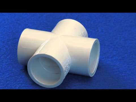 Cross Fitting for Schedule 40 PVC Pipe (Slip x Slip x Slip x Slip)
