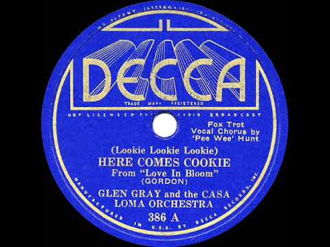 1935 HITS ARCHIVE: Lookie Lookie Lookie, Here Comes Cookie - Glen Gray Casa Loma (Pee Wee Hunt, voc)