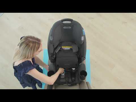 How to install the Graco® 4Ever® DLX Grad in rear-facing mode using Lower Anchor attachment